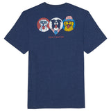 SALTWATER SHORT SLEEVE GRAPHIC TEE - MEDIEVAL BLUE