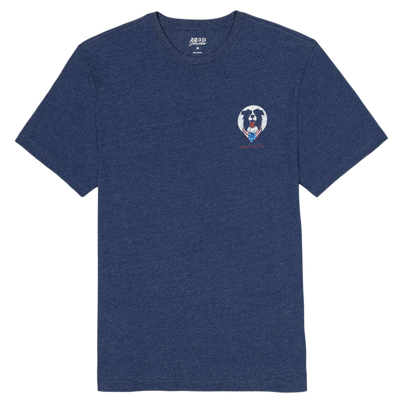 BIG & TALL SALTWATER SHORT SLEEVE GRAPHIC TEE - MEDIEVAL BLUE – IZOD