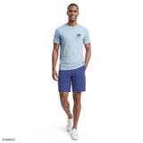 SALTWATER SHORT SLEEVE GRAPHIC TEE - CHAMBRAY BLUE