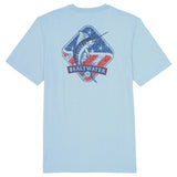 BIG & TALL SALTWATER SHORT SLEEVE GRAPHIC TEE - CHAMBRAY BLUE