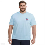 BIG & TALL SALTWATER SHORT SLEEVE GRAPHIC TEE - CHAMBRAY BLUE