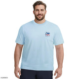 BIG & TALL SALTWATER SHORT SLEEVE GRAPHIC TEE - CHAMBRAY BLUE