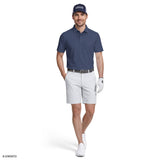 GOLF SWINGFLEX ELITE SHORT SLEEVE PRINTED POLO - SARGASSO SEA