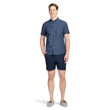 BREEZE SHORT SLEEVE BUTTON DOWN SHIRT - MEDIEVAL BLUE
