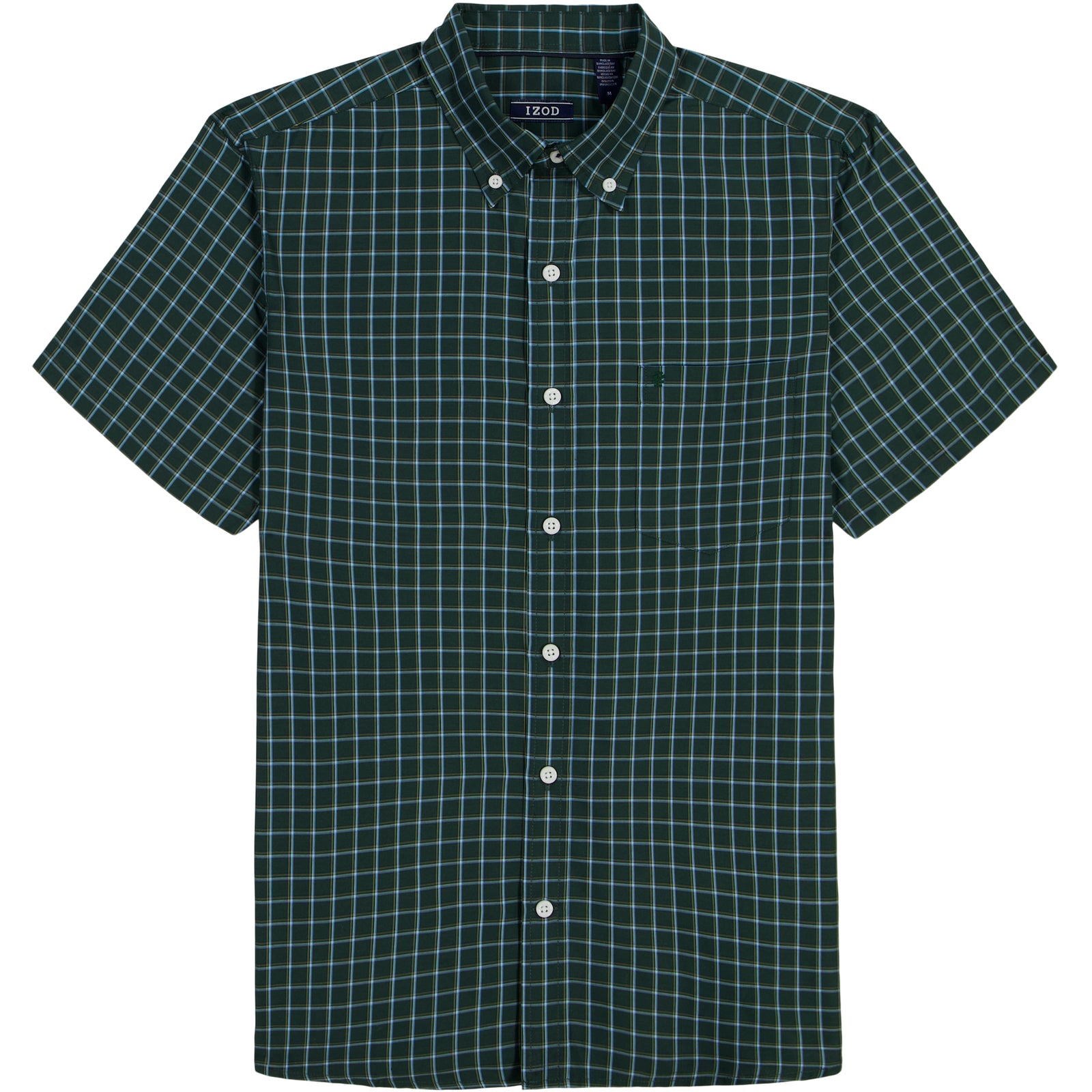 BIG & TALL BREEZE SHORT SLEEVE BUTTON DOWN SHIRT - TANAGER