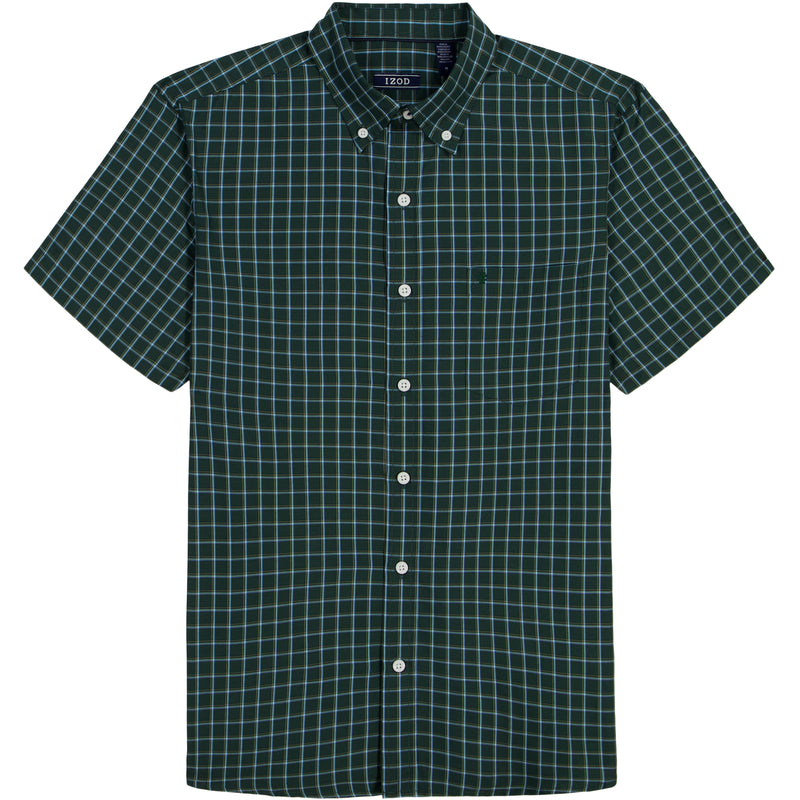BIG & TALL BREEZE SHORT SLEEVE BUTTON DOWN SHIRT - TANAGER