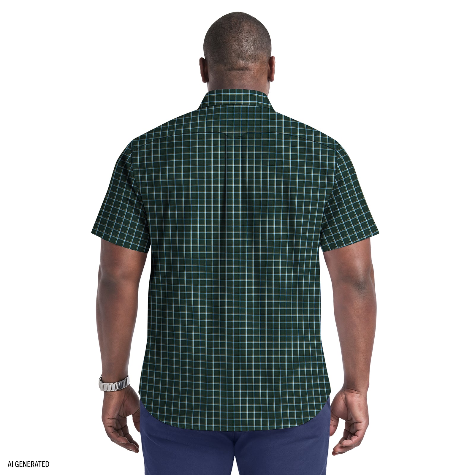 BIG & TALL BREEZE SHORT SLEEVE BUTTON DOWN SHIRT - TANAGER