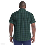 BIG & TALL BREEZE SHORT SLEEVE BUTTON DOWN SHIRT - TANAGER TURQUOISE