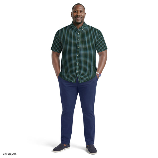 izod mens dress shirts All-over Stretch L/S Striped Button-down Shirt - Sportswear Refined comfort defines this dress shirt made from a textured cotton IZOD Mens Dress Shirt Stretch