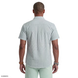 BREEZE SHORT SLEEVE BUTTON DOWN SHIRT - SYCAMORE