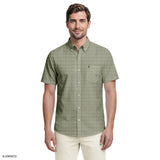 BREEZE SHORT SLEEVE PRINTED BUTTON DOWN SHIRT - LAUREL WREATH