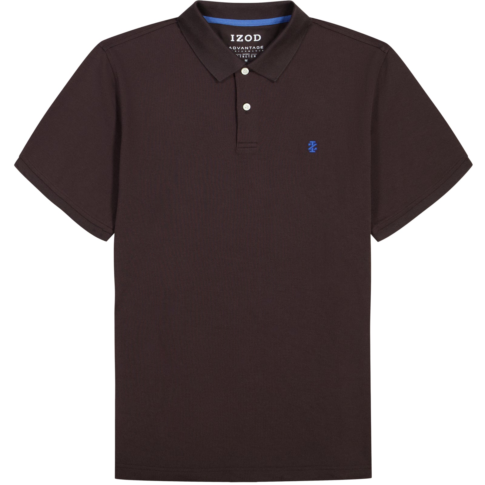 BIG & TALL ADVANTAGE PERFORMANCE SHORT SLEEVE POLO - BLACK COFFEE