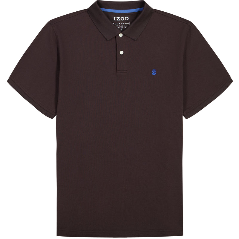 BIG & TALL ADVANTAGE PERFORMANCE SHORT SLEEVE POLO - BLACK COFFEE