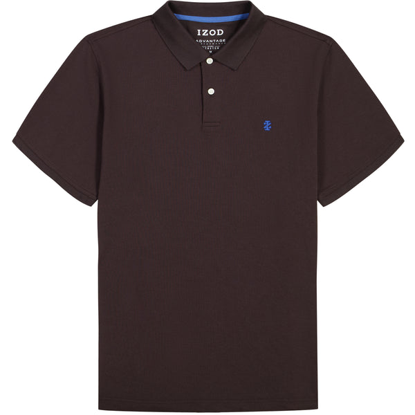 BIG & TALL ADVANTAGE PERFORMANCE SHORT SLEEVE POLO - BLACK COFFEE