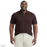 BIG & TALL ADVANTAGE PERFORMANCE SHORT SLEEVE POLO - BLACK COFFEE