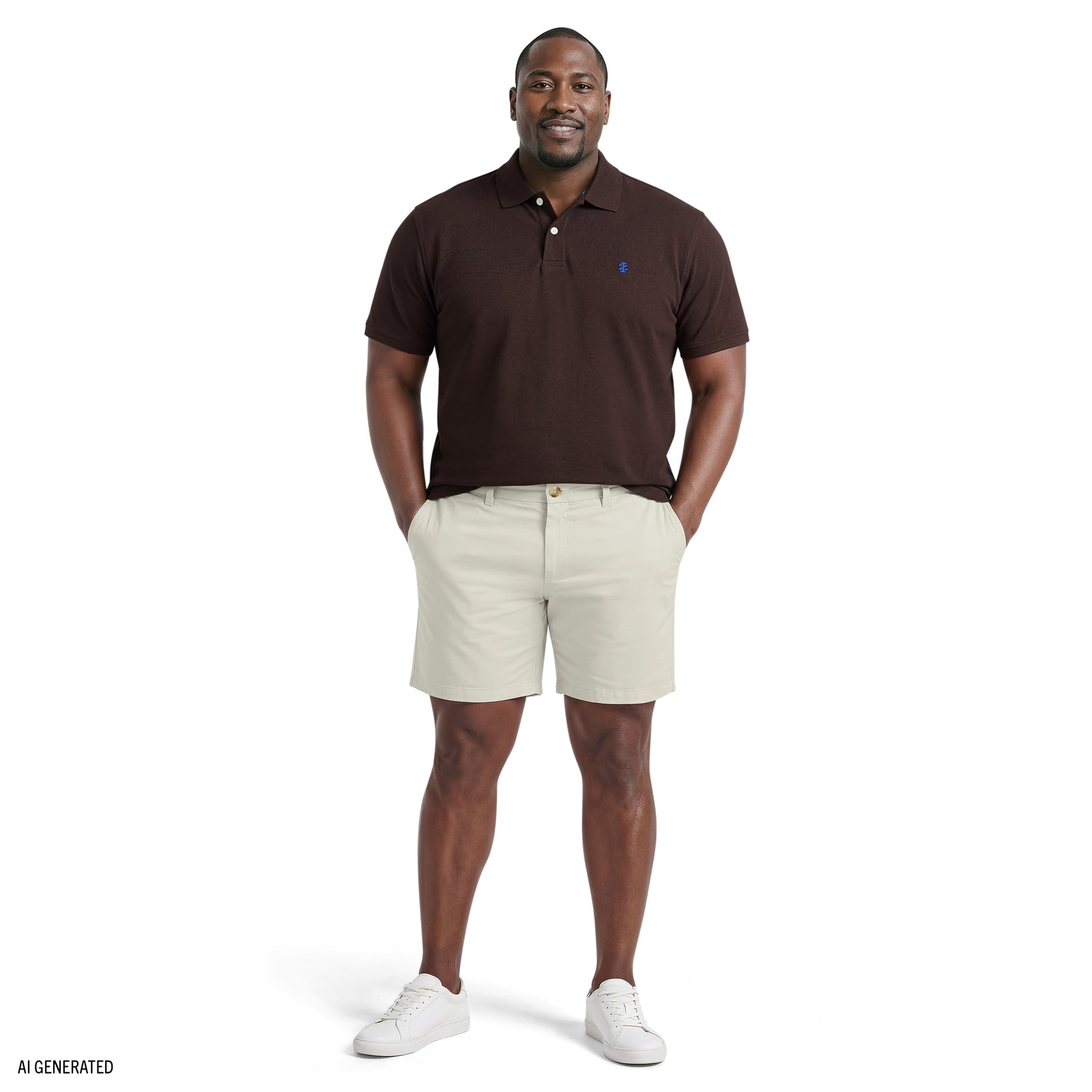 BIG & TALL ADVANTAGE PERFORMANCE SHORT SLEEVE POLO - BLACK COFFEE