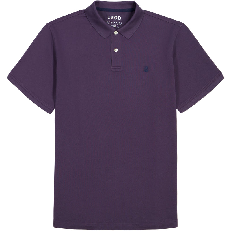 BIG & TALL ADVANTAGE PERFORMANCE SHORT SLEEVE POLO - NIGHTSHADE – IZOD