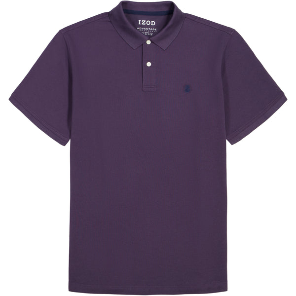 BIG & TALL ADVANTAGE PERFORMANCE SHORT SLEEVE POLO - NIGHTSHADE – IZOD