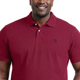 BIG & TALL ADVANTAGE PERFORMANCE SHORT SLEEVE POLO - ZINFANDEL