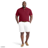 BIG & TALL ADVANTAGE PERFORMANCE SHORT SLEEVE POLO - ZINFANDEL
