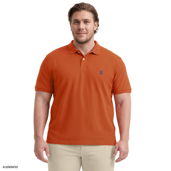 BIG & TALL ADVANTAGE PERFORMANCE SHORT SLEEVE POLO - POTTERS CLAY