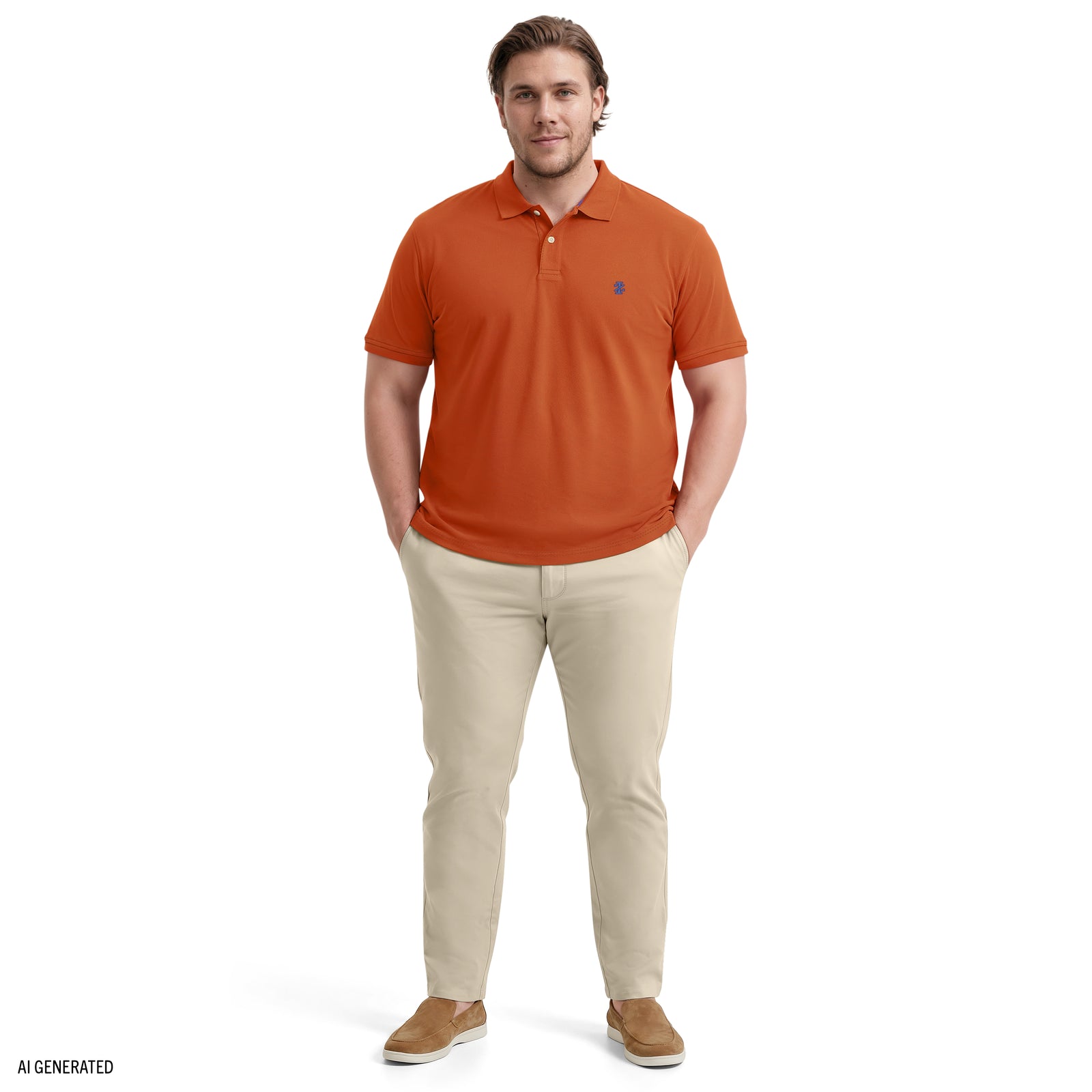 BIG & TALL ADVANTAGE PERFORMANCE SHORT SLEEVE POLO - POTTERS CLAY