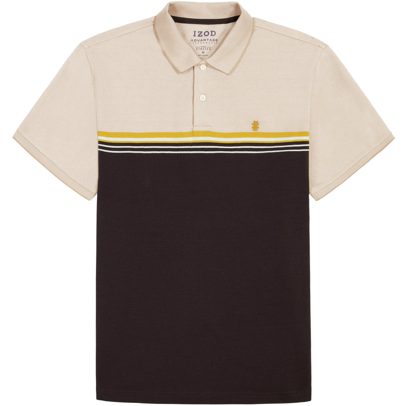 BIG & TALL ADVANTAGE PERFORMANCE SHORT SLEEVE POLO - BLACK COFFEE