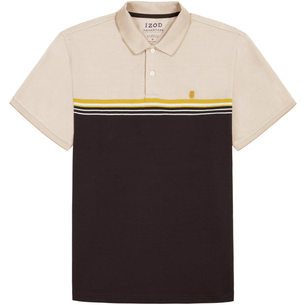 BIG & TALL ADVANTAGE PERFORMANCE SHORT SLEEVE POLO - BLACK COFFEE