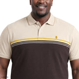 BIG & TALL ADVANTAGE PERFORMANCE SHORT SLEEVE POLO - BLACK COFFEE