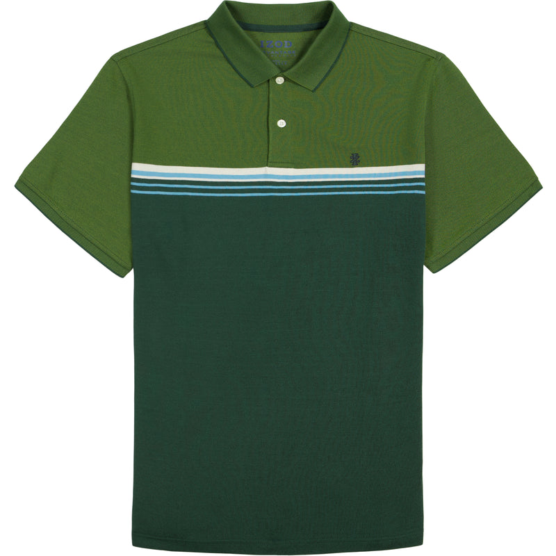 BIG & TALL ADVANTAGE PERFORMANCE SHORT SLEEVE POLO - SYCAMORE – IZOD