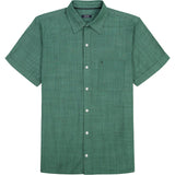 LUXURY SHORT SLEEVE BUTTON DOWN SHIRT - SYCAMORE