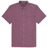 LUXURY SHORT SLEEVE BUTTON DOWN SHIRT - NIGHTSHADE