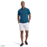 INTERLOCK SHORT SLEEVE POLO - BLUE SAPPHIRE