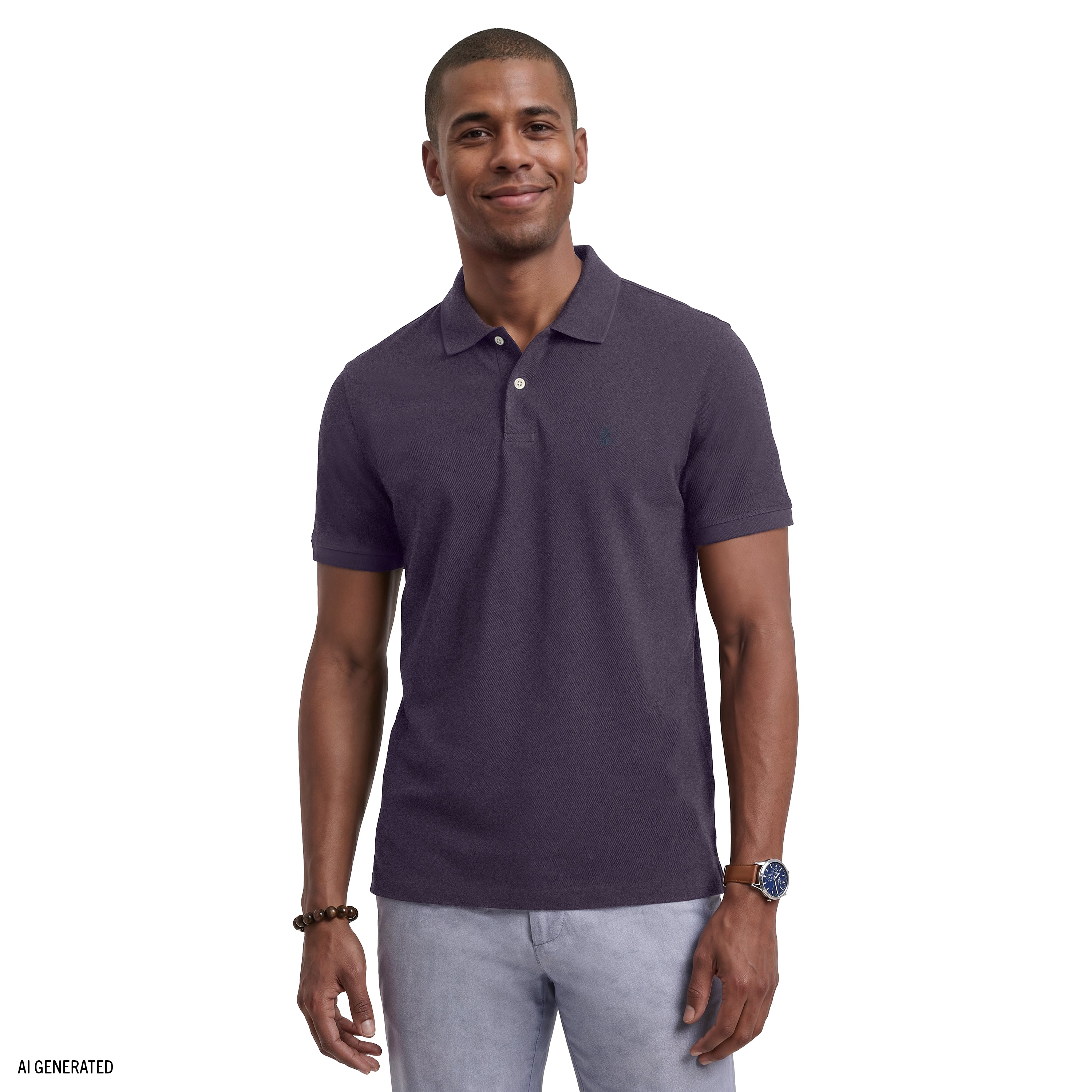 INTERLOCK SHORT SLEEVE POLO - NIGHTSHADE – IZOD