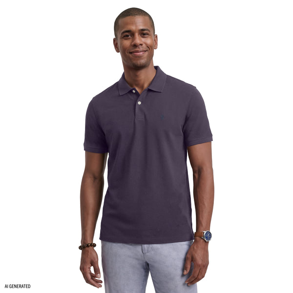 INTERLOCK SHORT SLEEVE POLO - NIGHTSHADE – IZOD