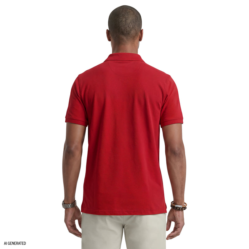 INTERLOCK SHORT SLEEVE POLO - SUNDRIED TOMATO – IZOD