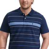 BIG & TALL ADVANTAGE PERFORMANCE SHORT SLEEVE POLO - MEDIEVAL BLUE
