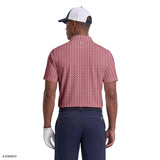 GOLF SWINGFLEX ELITE SHORT SLEEVE PRINTED POLO - GARNET