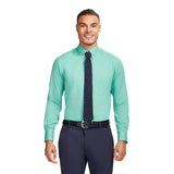 ALL-OVER STRETCH L/S DRESS SHIRT - BISCAY GREEN