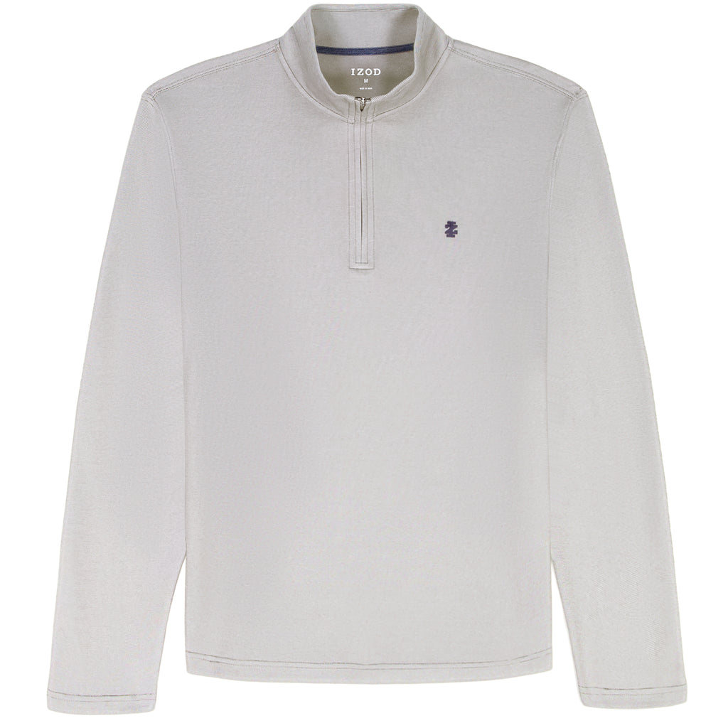 Polo en piqué de coton à manches longues - Gris - Grandes tailles Polo en piqué de coton à manches longues - Gris - Grandes tailles