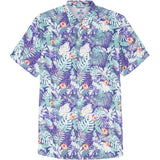 DOCKSIDE CHAMBRAY S/S PRINTED SHIRT - TWILIGHT BLUE