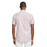 DOCKSIDE CHAMBRAY S/S PRINTED SHIRT - PEACH COBBLER