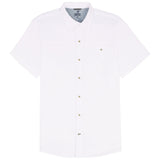 BIG & TALL DOCKSIDE CHAMBRAY S/S SHIRT - BRIGHT WHITE