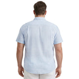 BIG & TALL DOCKSIDE CHAMBRAY S/S SHIRT - BLUE REVIVAL