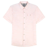DOCKSIDE CHAMBRAY S/S SHIRT - PEACH COBBLER