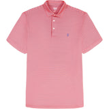 GOLF SWINGFLEX ELITE STRIPED POLO - ROSE OF SHARON