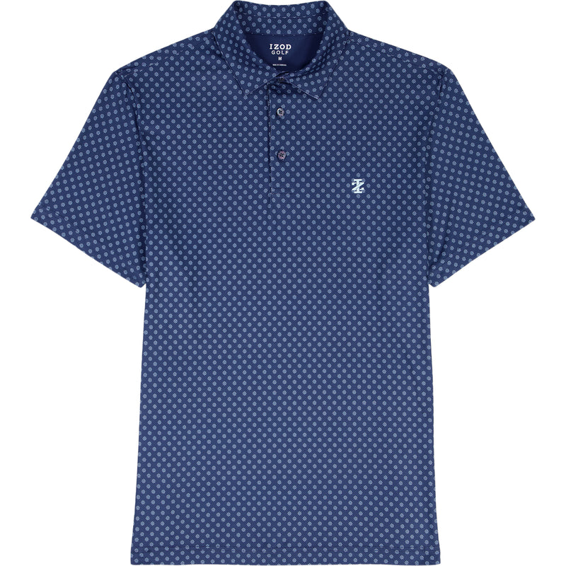 Golf Swingflex Elite Printed Polo - Medieval Blue – IZOD