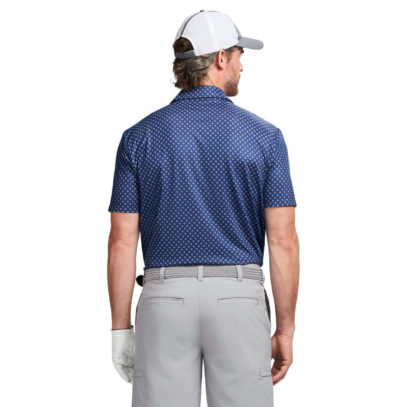 Golf Swingflex Elite Printed Polo - Medieval Blue – IZOD