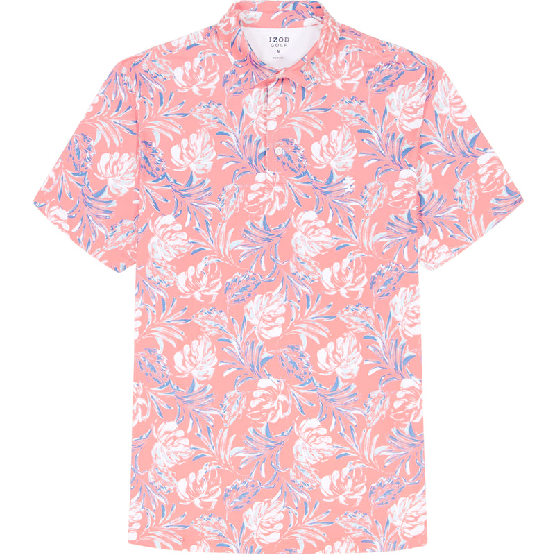 GOLF SWINGFLEX ELITE PRINTED POLO - ROSE OF SHARON – IZOD
