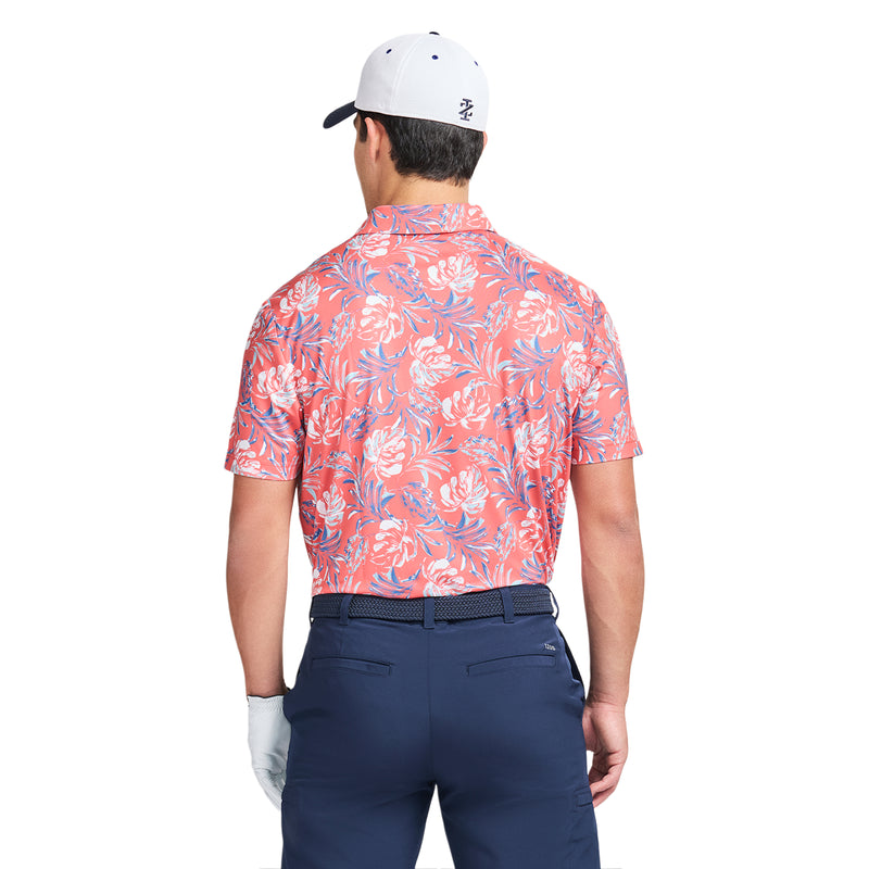 GOLF SWINGFLEX ELITE PRINTED POLO - ROSE OF SHARON – IZOD